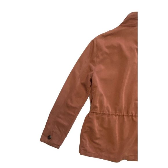 Obey Propaganda Women's Medium Hemingway Lightweight Utility Cargo Jacket Rust - Picture 6 of 10